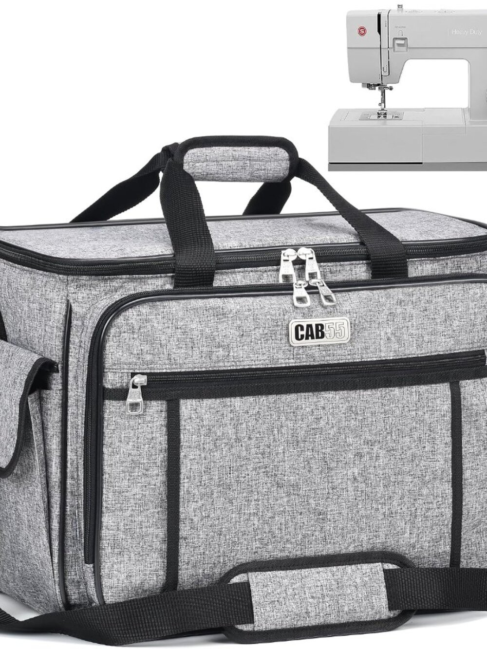 Sewing Machine Case - Carrying Bag with Removable Padding, Tote for Machine and